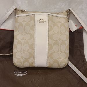 COACH small cream crossbody bag